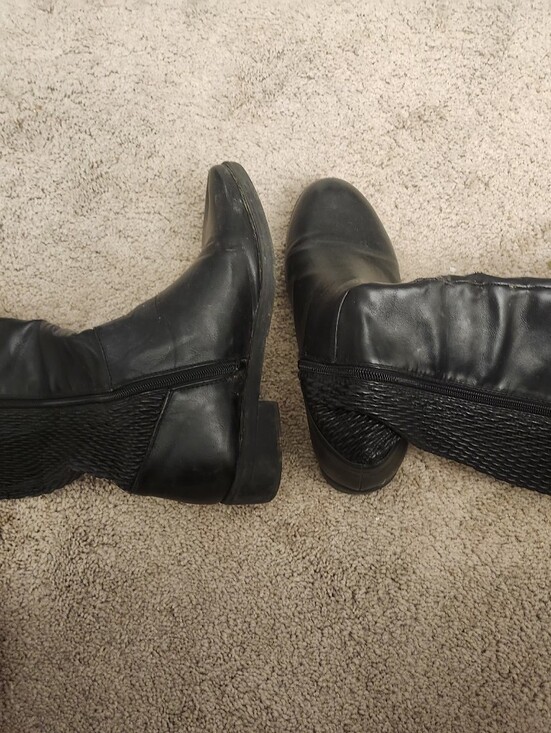 Shoes - Black Women's Knee-High Riding Boots